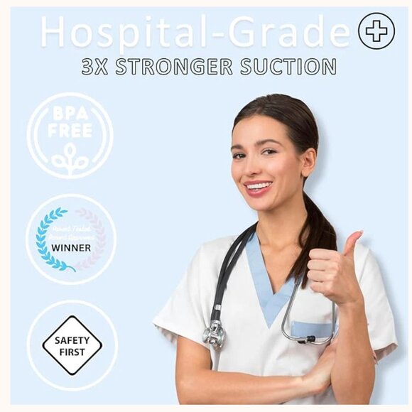 NIB BabySmile Electric Nasal Aspirator S-504 Baby Infant Nose Suction - Picture 10 of 11